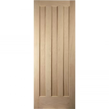 Image of Aston 3 Panel White Oak Veneer Internal Fire Door - 762mm Wide