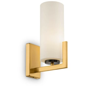 Image of Maytoni Lighting - Maytoni Modern - Fortano Modern Fortano Brass Wall Lamp Glass Shade