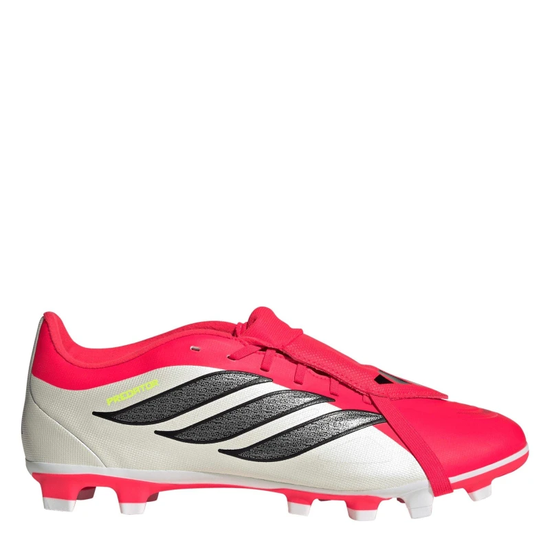 Image of adidas Mens adidas Predator Fold-Over Tongue Club Firm Ground Football Boots Red/Blk/White male 10.5(45.3)