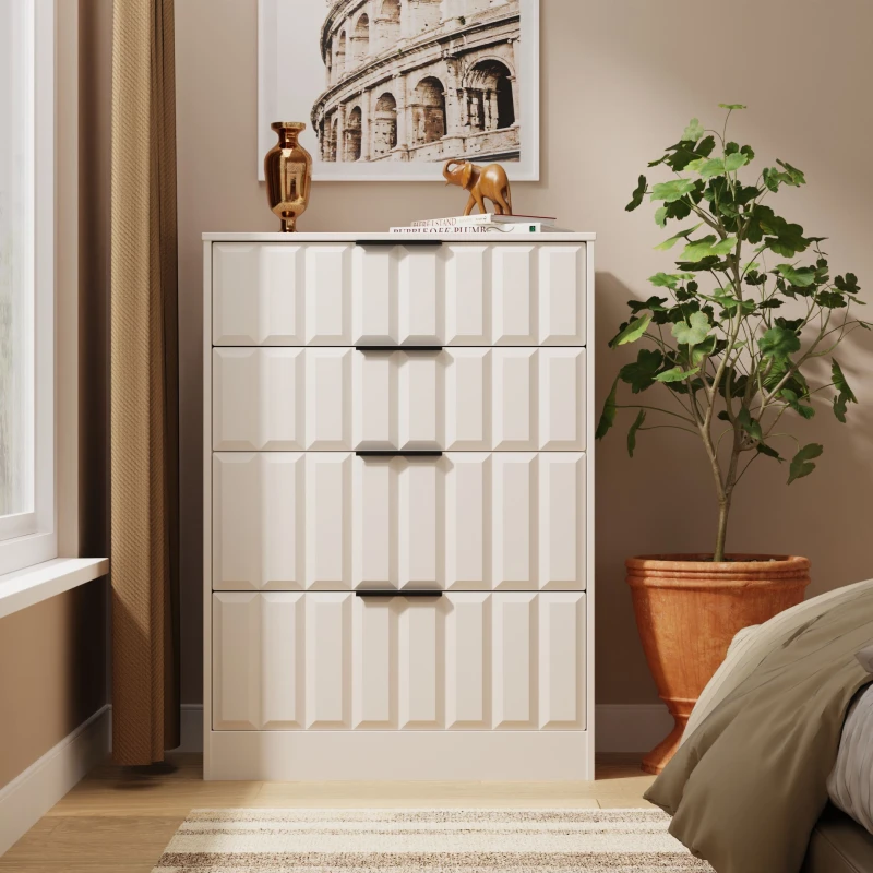 Image of Welcome Furniture Welcome Furniutre New York 4 Drawer Deep Chest - Ready Assembled NYC050KMKM