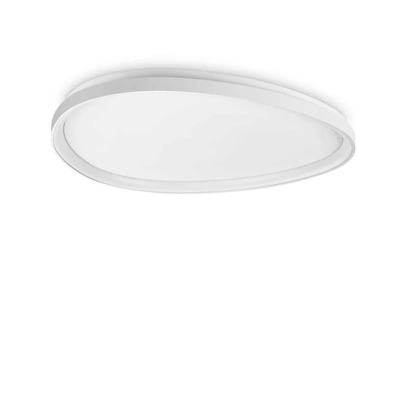 Image of IDEAL LUX Ideal Lux Gemini 81cm DALI Integrated LED Semi Flush Light White 5400Lm 3000K 328973