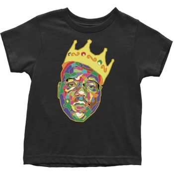 Image of Biggie Smalls - Crown Kids 2 Years T-Shirt - Black