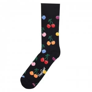 Image of Happy Socks Happy Cherry Sock - Navy Chry 6000