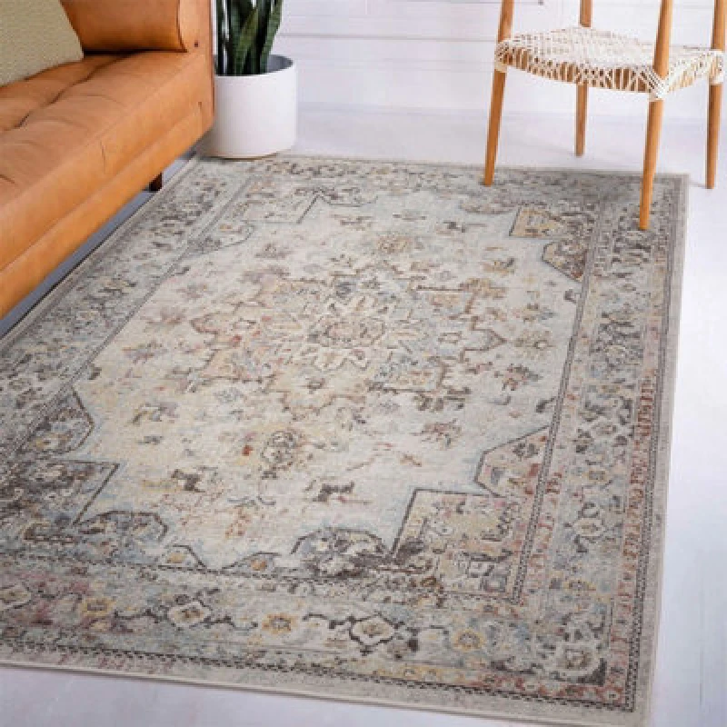 Image of LORD OF RUGS Lord Of Rugs - Flores Ester FR05 Traditional Classic Bordered Persian Floral Rug in Multi Medium 120x170cm (4'x5'6') FLRE1201700005