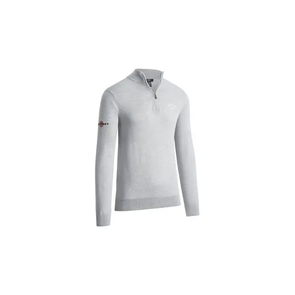Image of CALLAWAY L/S 1/4 ZIP MOCK STEEL HEATHER - XXL