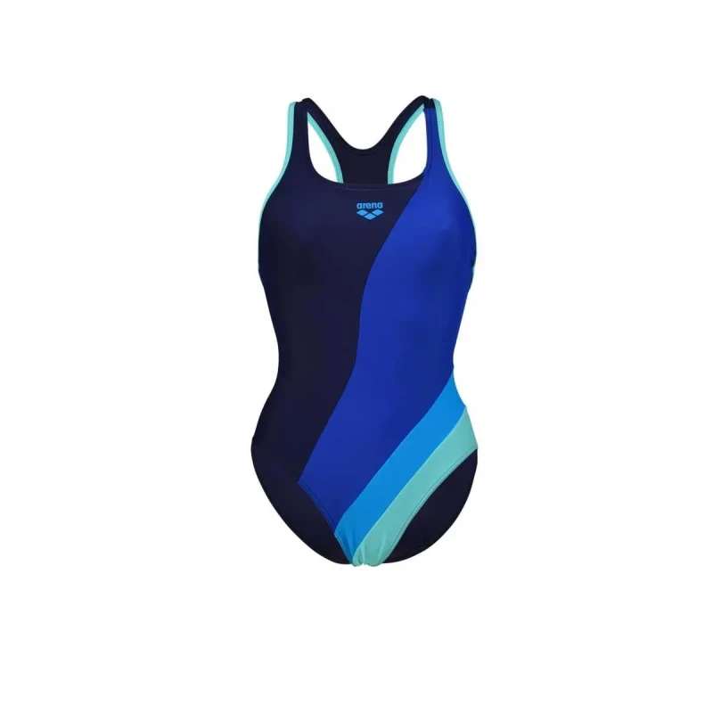 Image of Womens 1 Piece swimsuit Arena Waves Profile Bleu Female 36