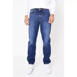 Image of I Saw It First Dark Blue Slim Fit Jeans - Blue