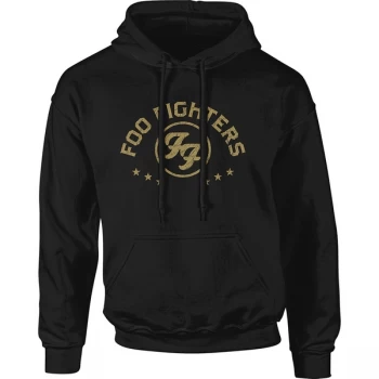 Image of Foo Fighters - Arched Stars Unisex Medium Pullover Hoodie - Black