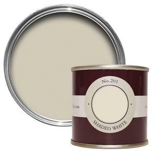 Image of Farrow & Ball Estate Shaded white No. 201 Emulsion Paint 100ml Tester pot