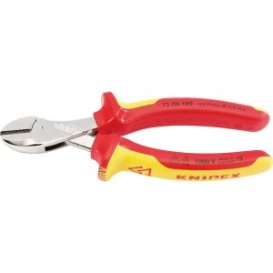 Image of Knipex VDE Insulated X CUT High Leverage Diagonal Side Cutters 160mm