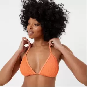 Image of Jack Wills Fixed Strap Triangle Bikini Top - Orange