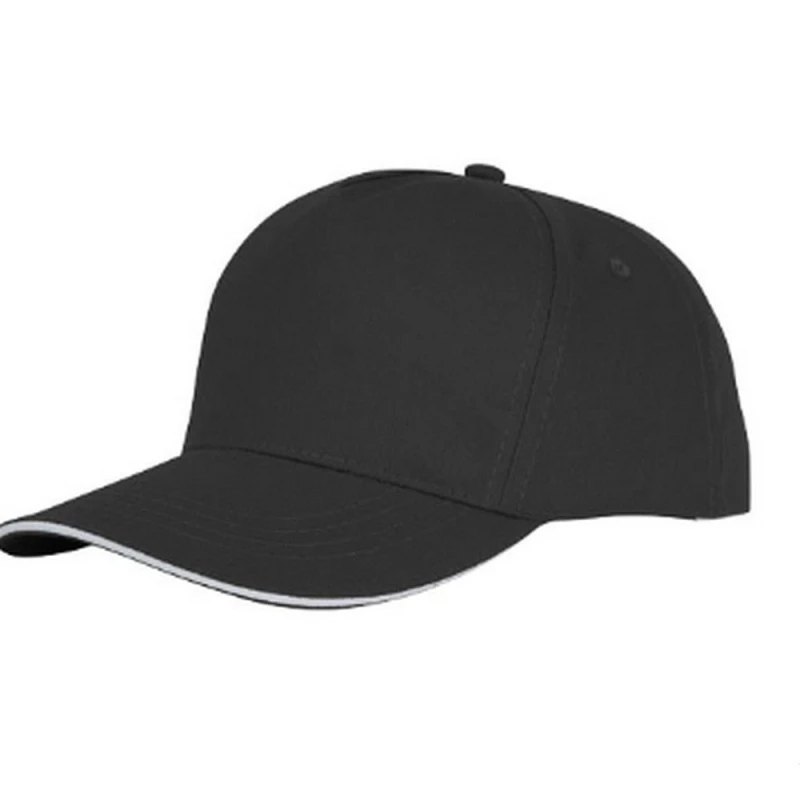 Image of Bullet Mens Ceto 5 Panel Sandwich Cap in Black Male One Size