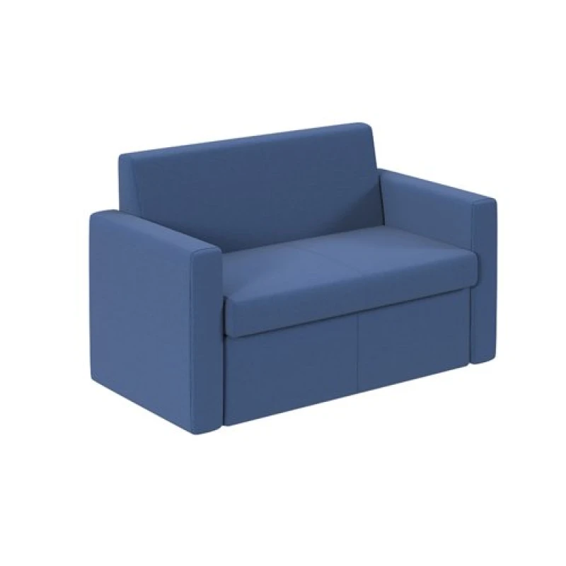 Image of Melody Double Seater Fabric Sofa - Cobalt Blue