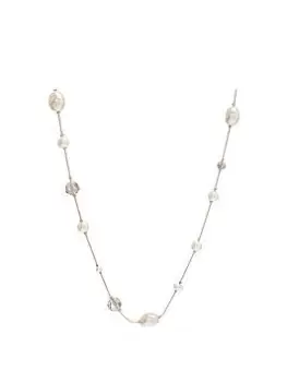 Image of Jon Richard Pearl And Bead Double Rope Necklace, One Colour, Women