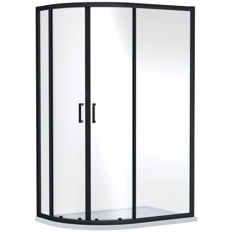 Image of VODA 1900 x 1000 x 800mm Offset Quandrant Shower Enclosure - V-QD108BP-6 V-QD108BP-6