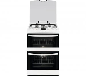 Image of Zanussi ZCK68300W 60cm Dual Fuel Cooker