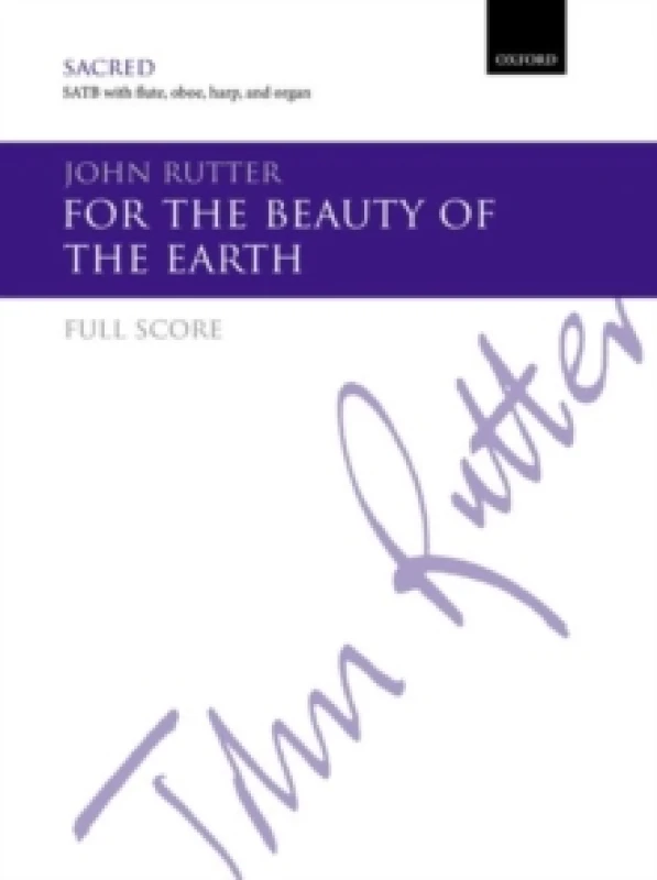 Image of For the beauty of the earth. Sheet music. By John Rutter Books
