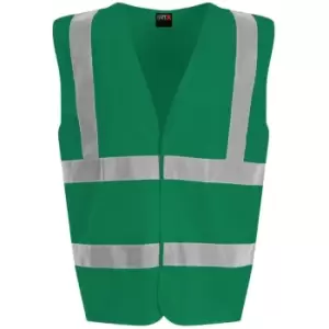 Image of PRO RTX Unisex Adult Sleeveless Hi-Vis Vest (S) (Paramedic Green) - Paramedic Green