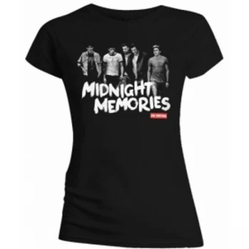 Image of One Direction Midnight Memories Black T Shirt Small