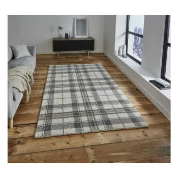 Image of Wellness 6630 Cream Light Grey 120cm x 170cm Rectangle - Grey and Ivory and Cream