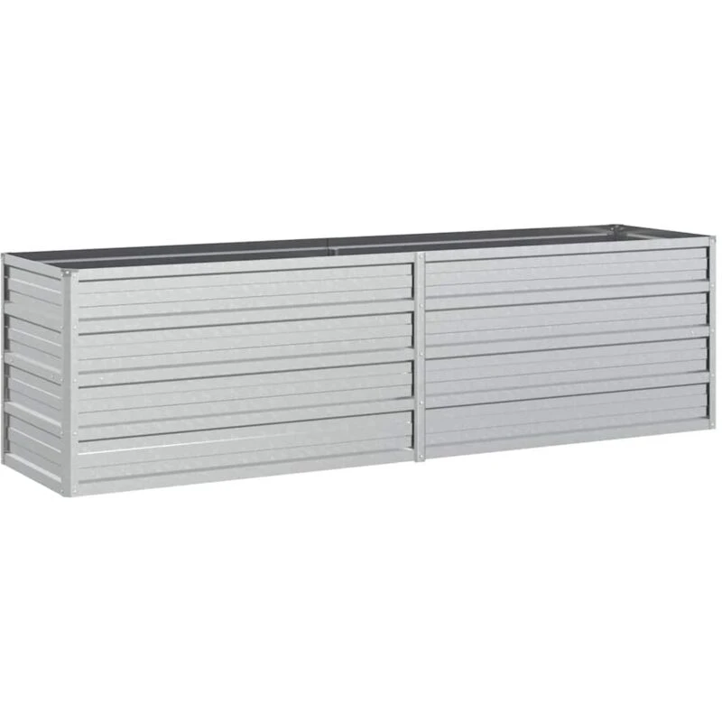 Image of VIDAXL Garden Raised Bed 160x40x45cm Galvanized Steel Silver Vidaxl 8720286661857