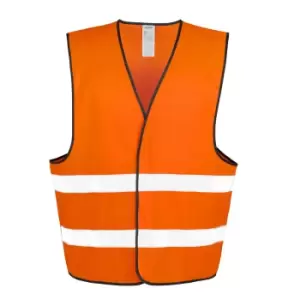 Image of Result Unisex Adult High-Vis Reflective Vest (S, M) (Fluorescent Orange)