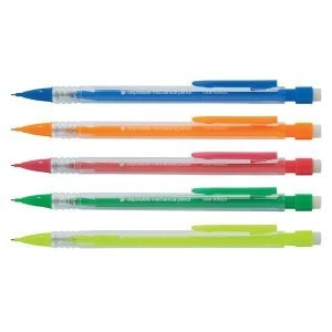Image of 5 Star Office Refillable Mechanical Pencil Retractable with 0.7mm Lead Assorted Barrels Pack 10