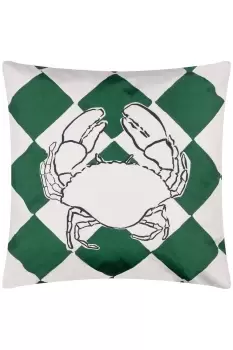 Image of Checkerboard Water & UV Resistant Reversible Outdoor Cushion