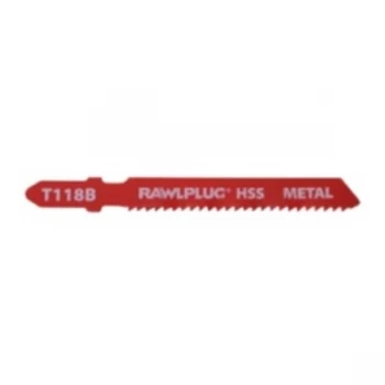 Image of Rawlplug Jigsaw Blades For Metal Medium Pack 5