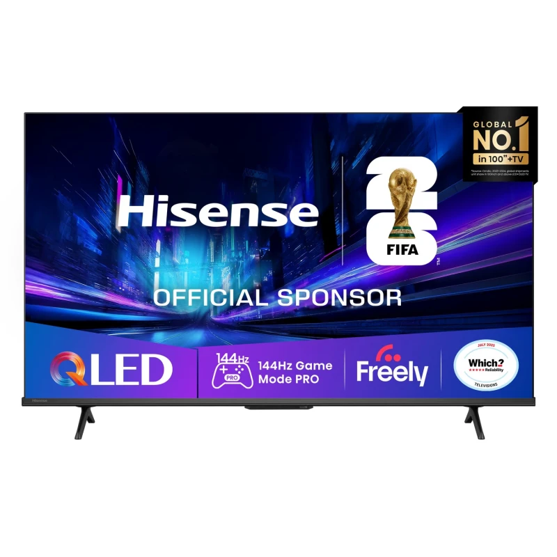 Image of Hisense E78QTUK 43" Smart 4K Ultra HD QLED TV 43E78QTUK Black