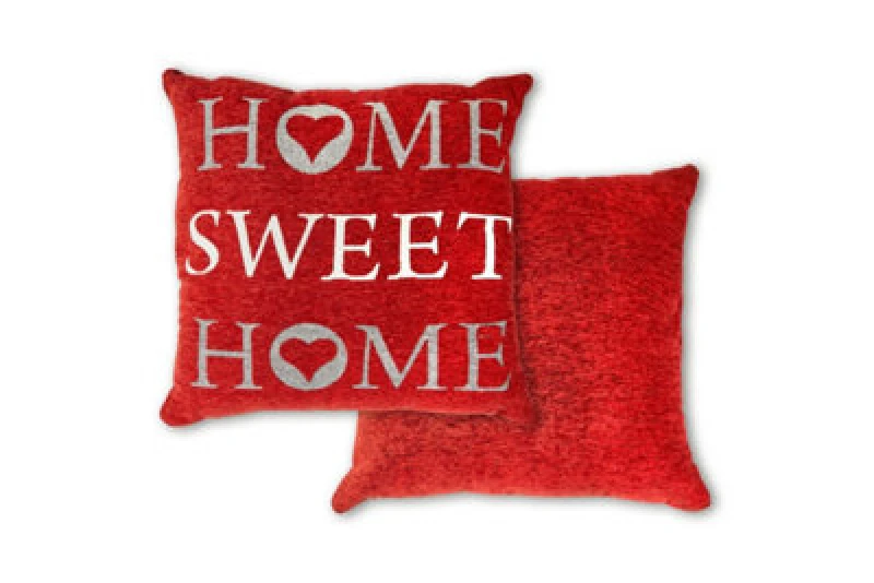 Image of Home Sweet Home Cushion Cover In Burnt Orange