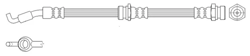 Image of K&K FT0305 Brake Hose Brake Hose (83)