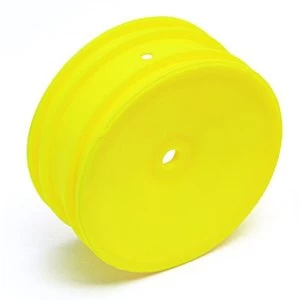 Image of Team Associated Buggy Front Wheel Hex Yellow (B4.2/B5/B5M/B6/B6D)