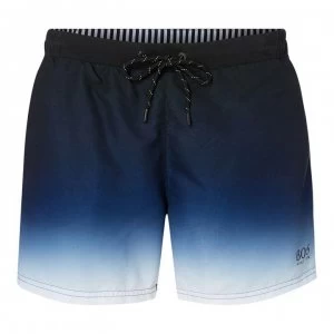 Image of Hugo Boss Mandarin Fish Swim Shorts Blue Size L Men