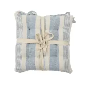 Image of Crossland Grove Simply Organic Str Seatpad Blue 430x430mm (2pk)