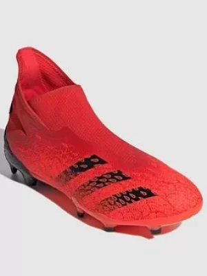 Image of Adidas Mens Predator Laceless 20.3 Firm Ground Football Boot, Red, Size 9, Men