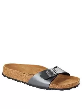 Image of Birkenstock Madrid Flat Sandals - Black, Size 5, Women