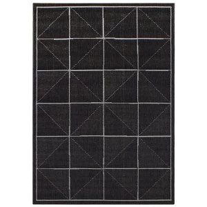 Image of Asiatic Patio Rug - 160 x 230cm - Charcoal Squares