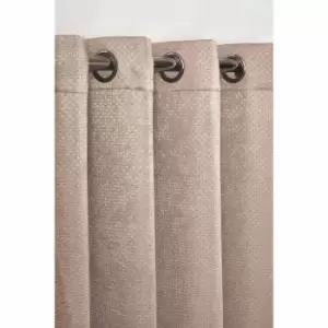 Image of Emma Barclay Ambiance Eyelet Curtains 66 X 54" Taupe