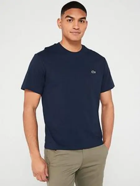 Image of Lacoste Midnight Blue Classic Fit Cotton Jersey T-Shirt