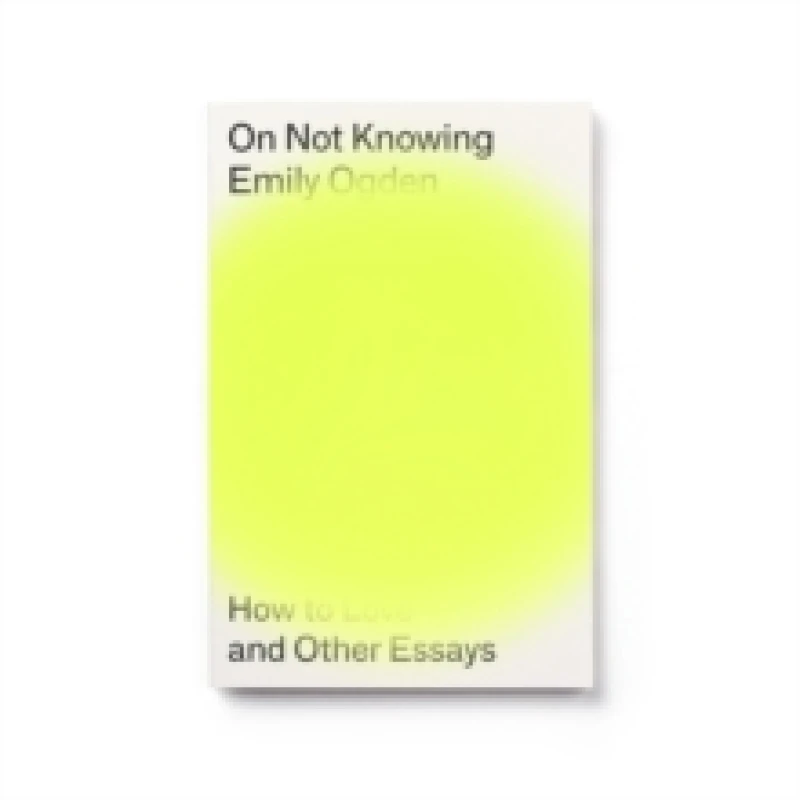 Image of On Not Knowing : How to Love and Other Essays Paperback / softback