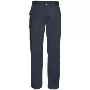 Image of Russell Workwear Mens Polycotton Twill Trouser / Pants (Regular) (32W x Regular) (French Navy) - French Navy