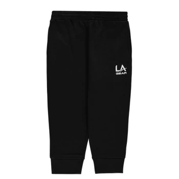 Image of LA Gear three quarter Length Jogging Bottoms Junior Girls - Black