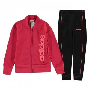 Image of adidas Workout Essentials Pes Tracksuit - Black/Pink