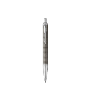 Image of Parker IM Premium Deep Gunmetal Chiselled Ballpen Gift Boxed