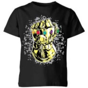 Image of Marvel Avengers Infinity War Fist Comic Kids T-Shirt - Black - 3-4 Years