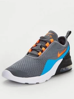 Image of Nike Air Max Motion 2 Junior Trainers - Grey/Blue