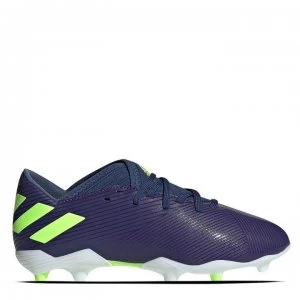 Image of adidas Nemeziz Messi 19.3 Junior FG Football Boots - Indigo/Green