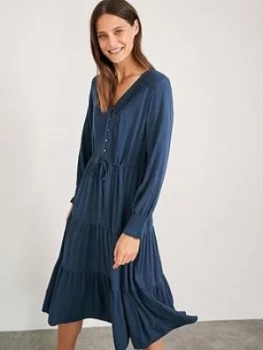 Image of White Stuff Maple Tiered Dress - Teal