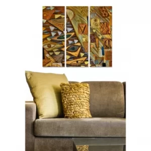 Image of MDF264363845 Multicolor Decorative MDF Painting (3 Pieces)